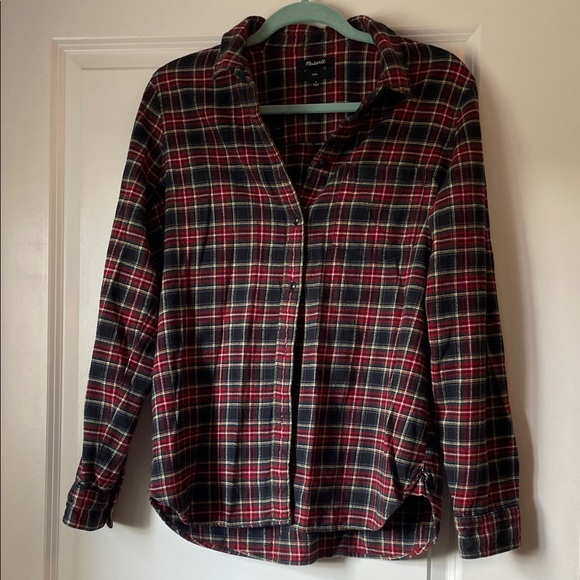 Madewell Plaid Flannel Shirt - Picture 1 of 6